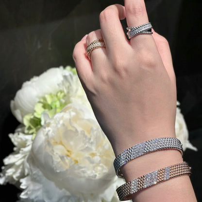 [Lora]  FIVE-ROW DIAMOND BRACELET