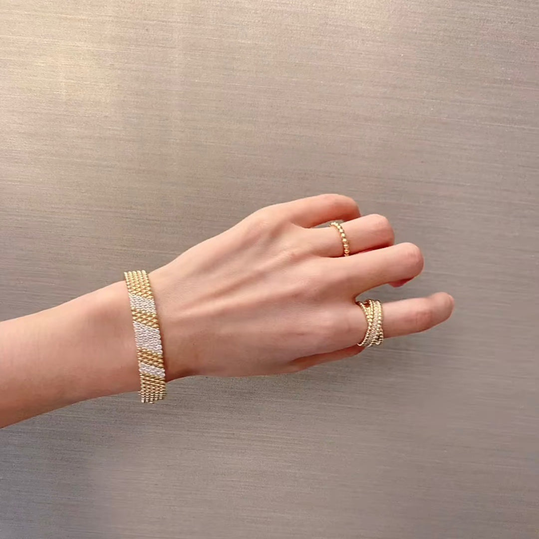[Lora]  FIVE-ROW DIAMOND BRACELET