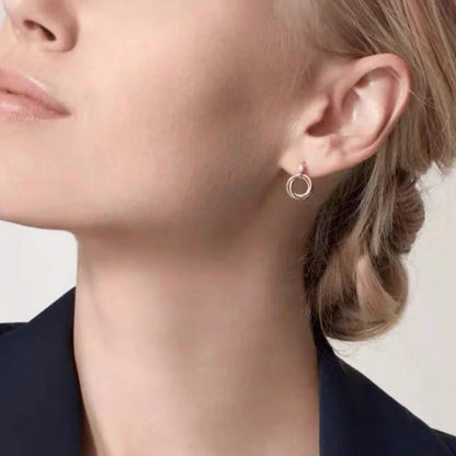 [LORA] TRINITY ON DIAMOND  EARRINGS