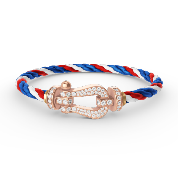 [LORA]FORCE LARGE HORSESHOE FULL DIAMOND BRACELET ROSE GOLD