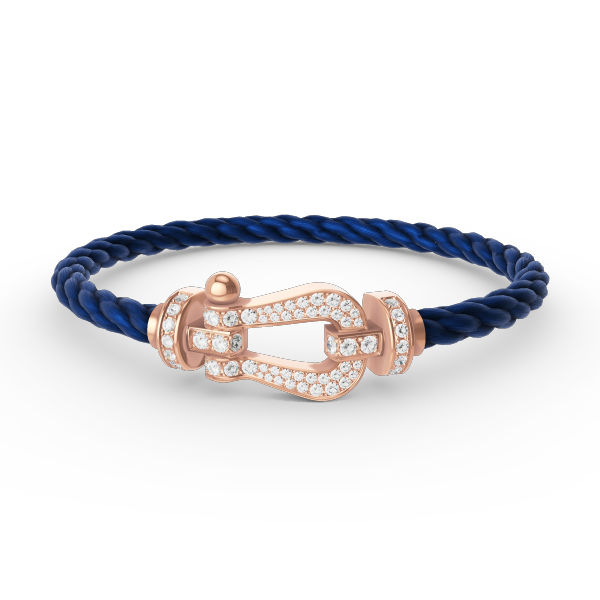 [LORA]FORCE LARGE HORSESHOE FULL DIAMOND BRACELET ROSE GOLD