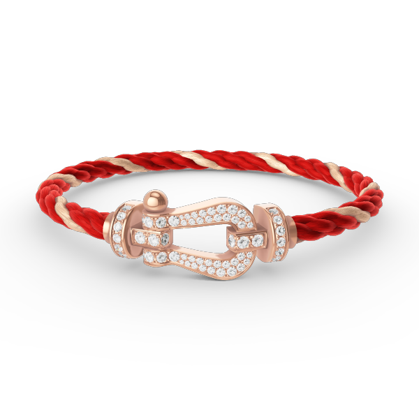 [LORA]FORCE LARGE HORSESHOE FULL DIAMOND BRACELET ROSE GOLD