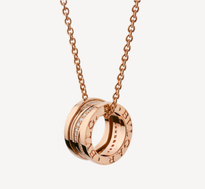 [LORA]ZERO 1 PINK GOLD DIAMOND NECKLACE
