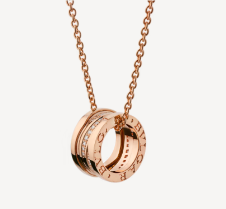 [LORA]ZERO 1 PINK GOLD DIAMOND NECKLACE