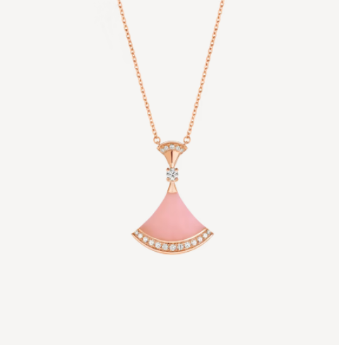 [LORA]DREAM NECKLACE PINK OPAL