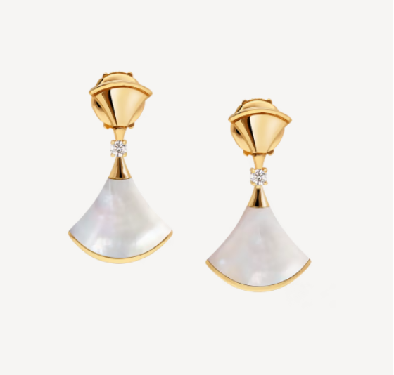 [LORA]DREAM MOP 1 DIAMOND EARRINGS
