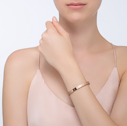 [LORA] LOVE BRACELET 6.1MM 4 DIAMONDS