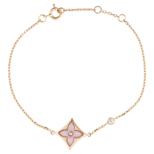 [LORA]STAR 1 DIAMOND PINK GOLD BRACELET