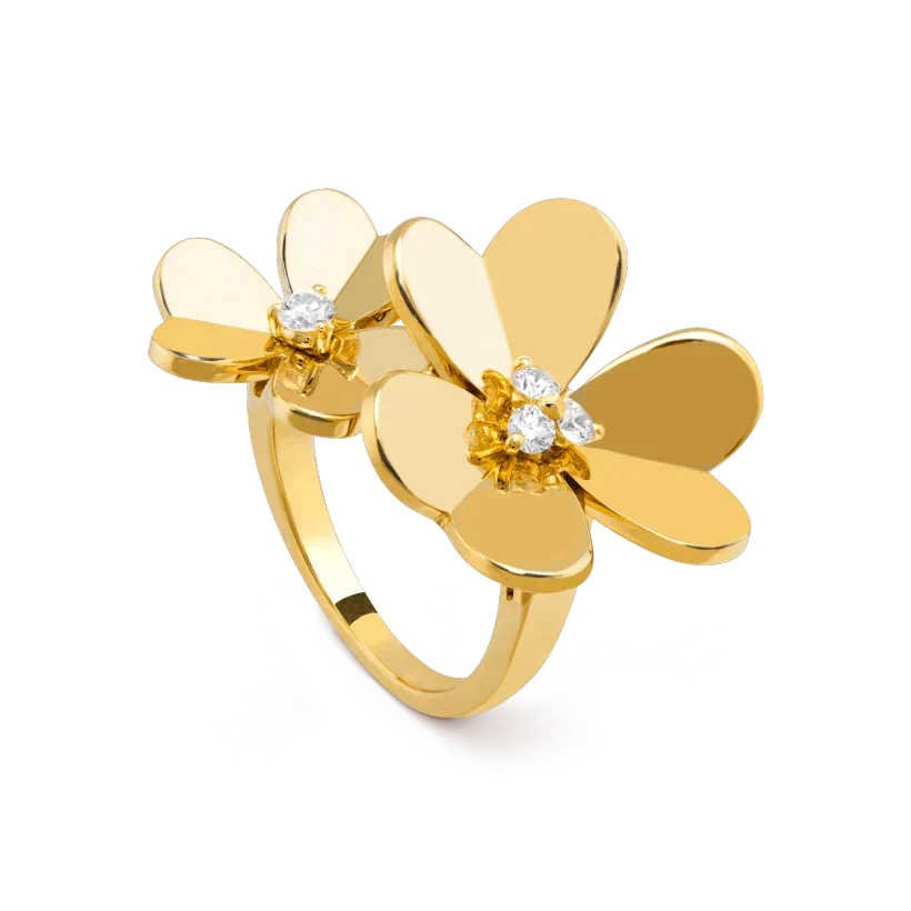 [Lora]CLOVER COMOS GOLD DIAMOND RING