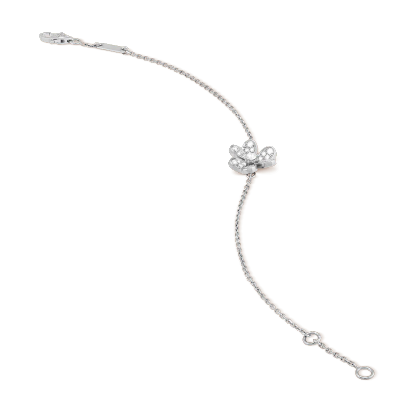 [Lora]FRIVOLE SILVER FLOWER DIAMOND BRACELET