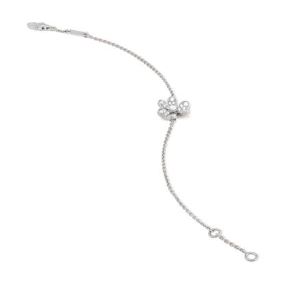 [Lora]FRIVOLE SILVER FLOWER DIAMOND BRACELET