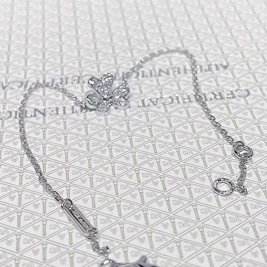 [Lora]FRIVOLE SILVER FLOWER DIAMOND BRACELET