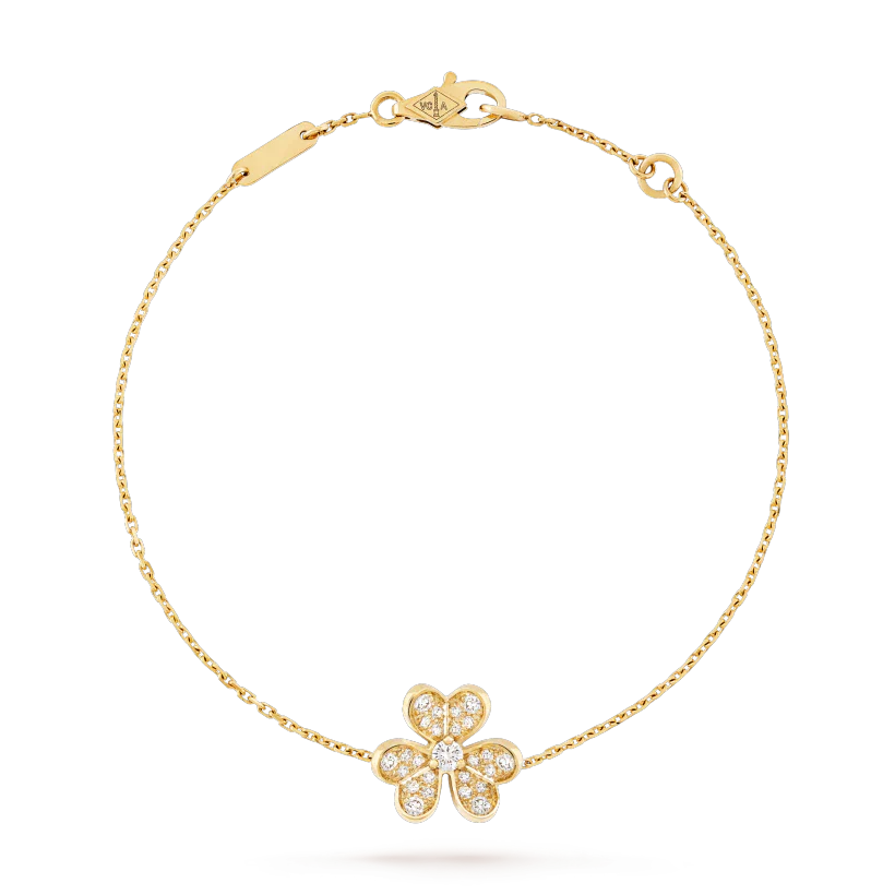 [LORA]FRIVOLE GOLD FLOWER DIAMOND BRACELET