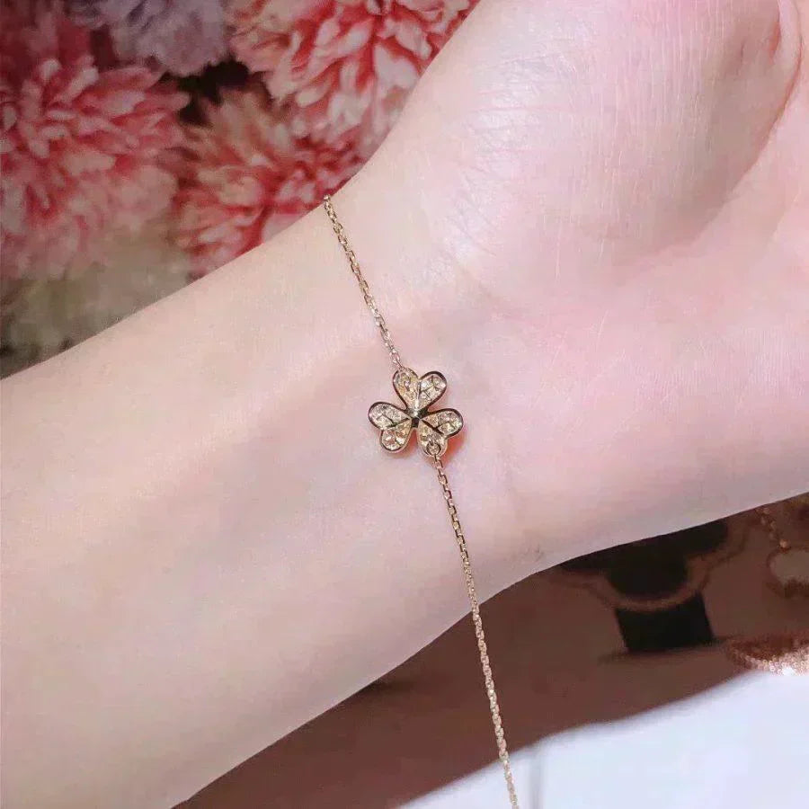 [LORA]FRIVOLE GOLD FLOWER DIAMOND BRACELET