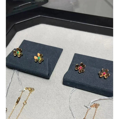 [Lora]FRIVOLE  FLOWER PINK EARRINGS