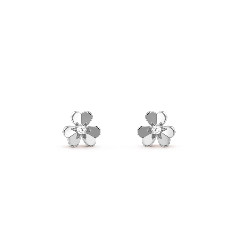 [Lora]FRIVOLE MINI SILVER FLOWER EARRINGS