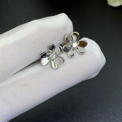 [LORA]FRIVOLE MINI SILVER FLOWER EARRINGS