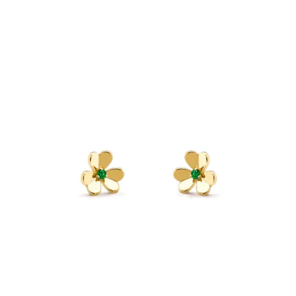 [Lora]FRIVOLE  FLOWER MALACHITE EARRINGS