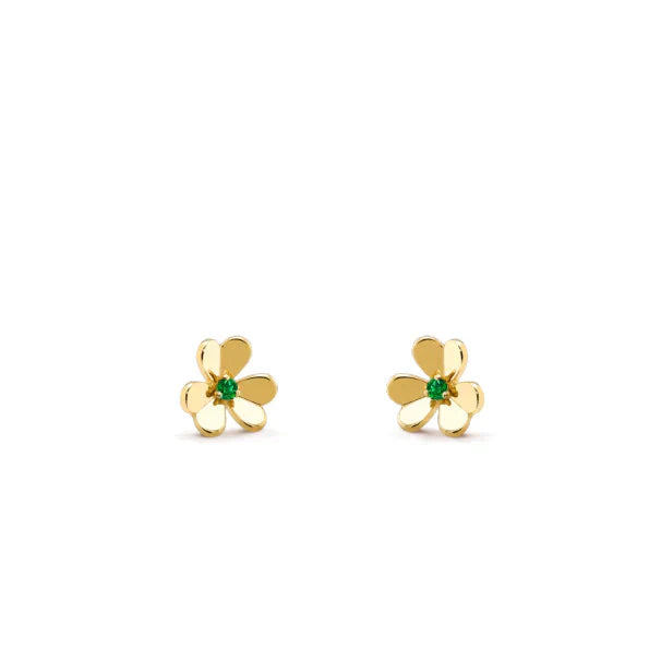 [LORA]FRIVOLE  FLOWER MALACHITE EARRINGS