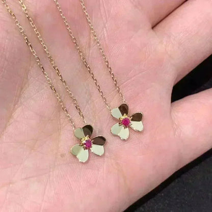 [Lora]FRIVOLE GOLD FLOWER NECKLACE