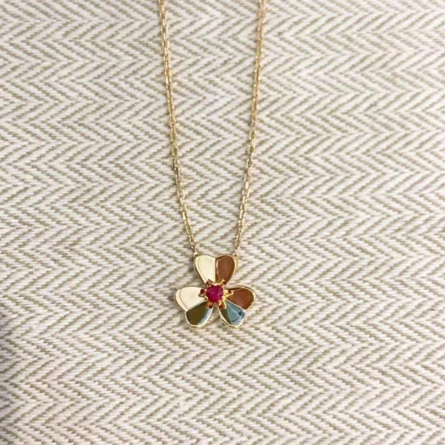 [Lora]FRIVOLE GOLD FLOWER NECKLACE