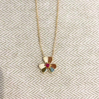 [Lora]FRIVOLE GOLD FLOWER NECKLACE