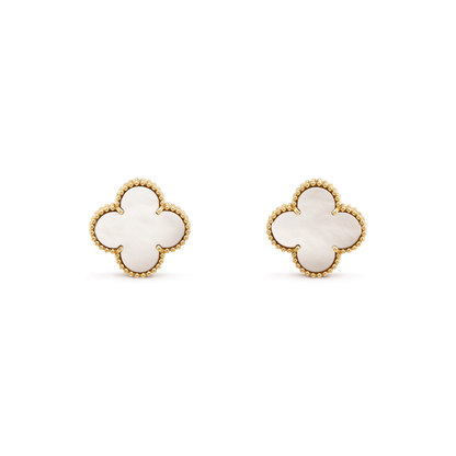 [LORA]CLOVER MINI GOLD EARRINGS