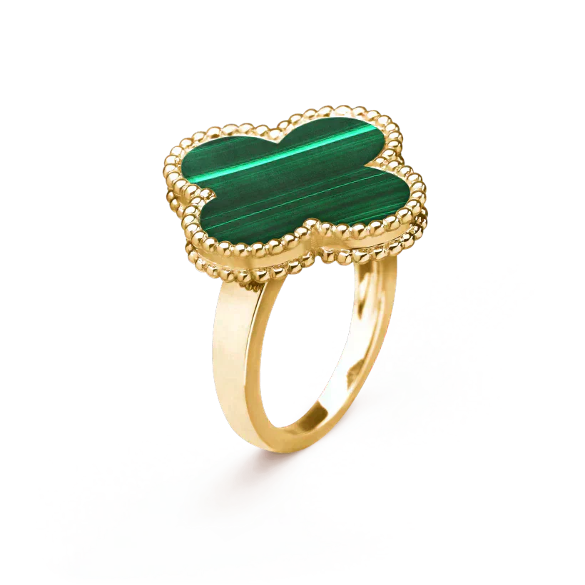 [LORA]CLOVER MALACHITE RING