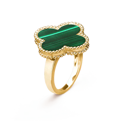 [LORA]CLOVER MALACHITE RING