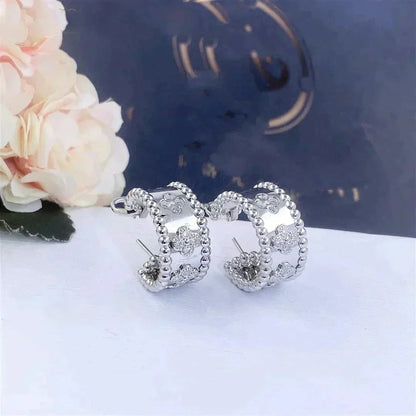 [LORA]PERLEE DIAMOND EARRINGS