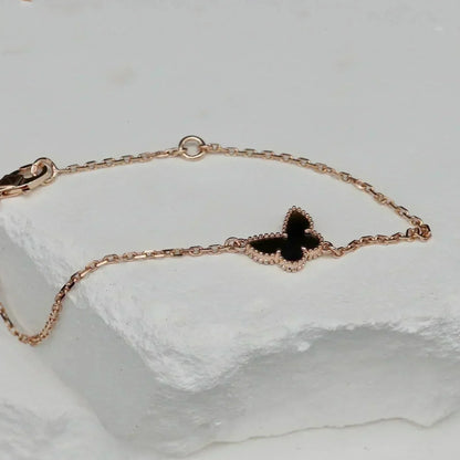 [LORA]BUTTERFLY ONYX  BUTTERFLY BRACELET