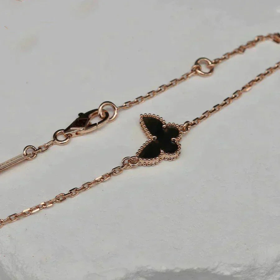 [LORA]BUTTERFLY ONYX  BUTTERFLY BRACELET
