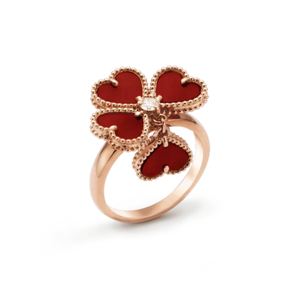 [Lora]SWEET CLOVER CARNELIAN RING