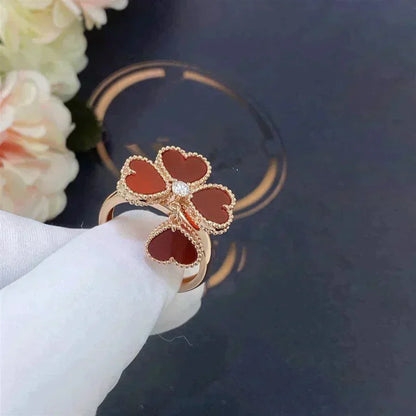 [Lora]SWEET CLOVER CARNELIAN RING