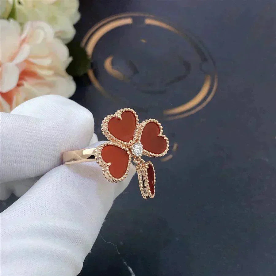 [Lora]SWEET CLOVER CARNELIAN RING