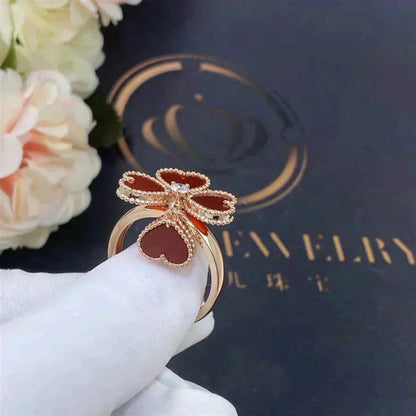 [Lora]SWEET CLOVER CARNELIAN RING