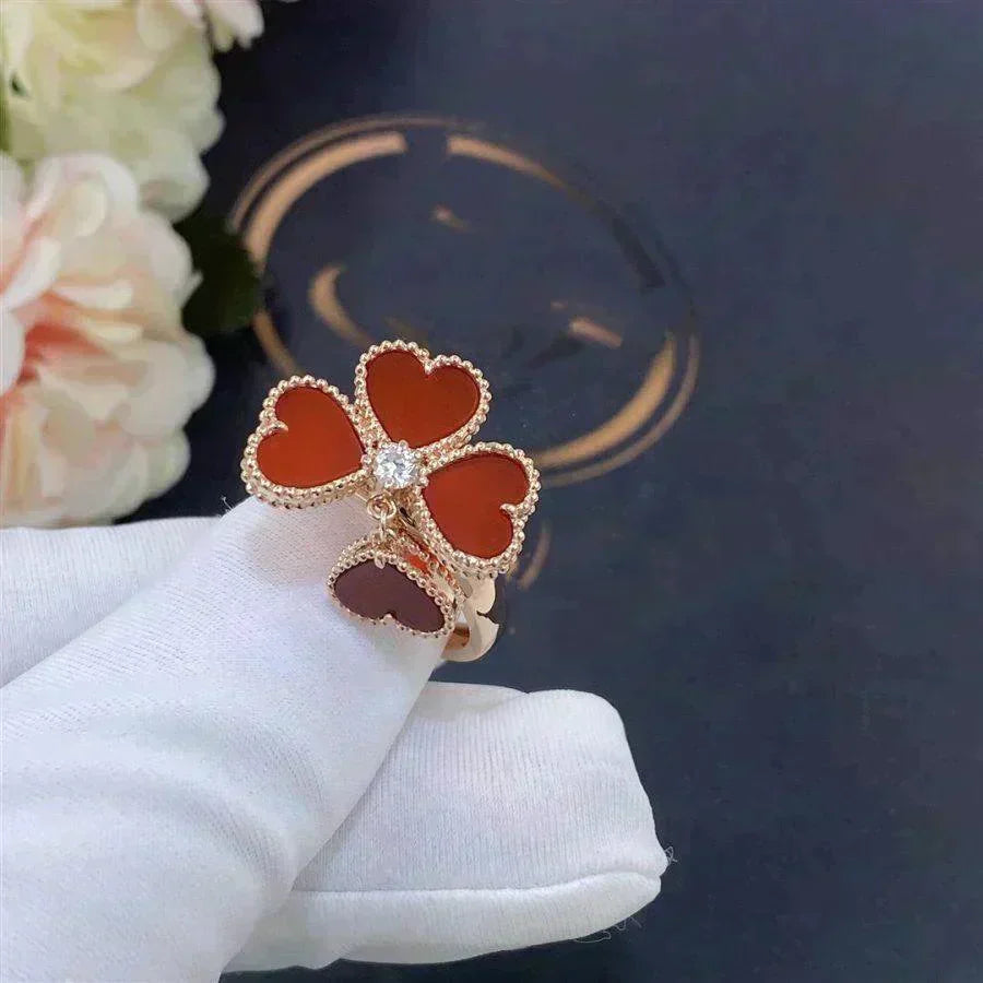 [Lora]SWEET CLOVER CARNELIAN RING