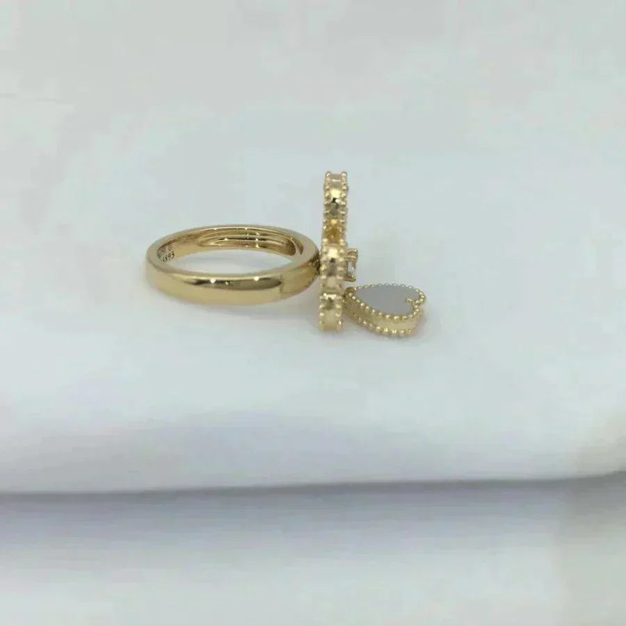[Lora]SWEET CLOVER WHITE MOP RING