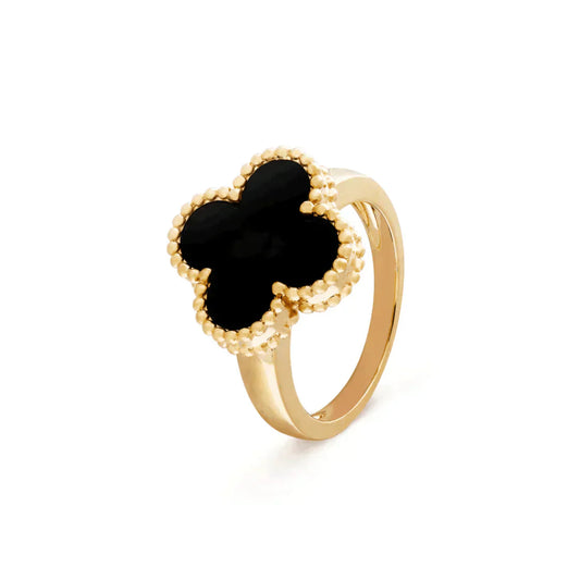 [LORA]CLOVER ONYX RING