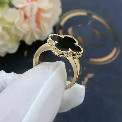 [LORA]CLOVER ONYX RING