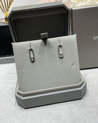 [LORA] MOVE UNO SMALL 1 DIAMOND EARRINGS