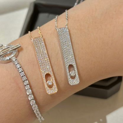 [LORA] MY FIRST DIAMOND PAVED NECKLACE