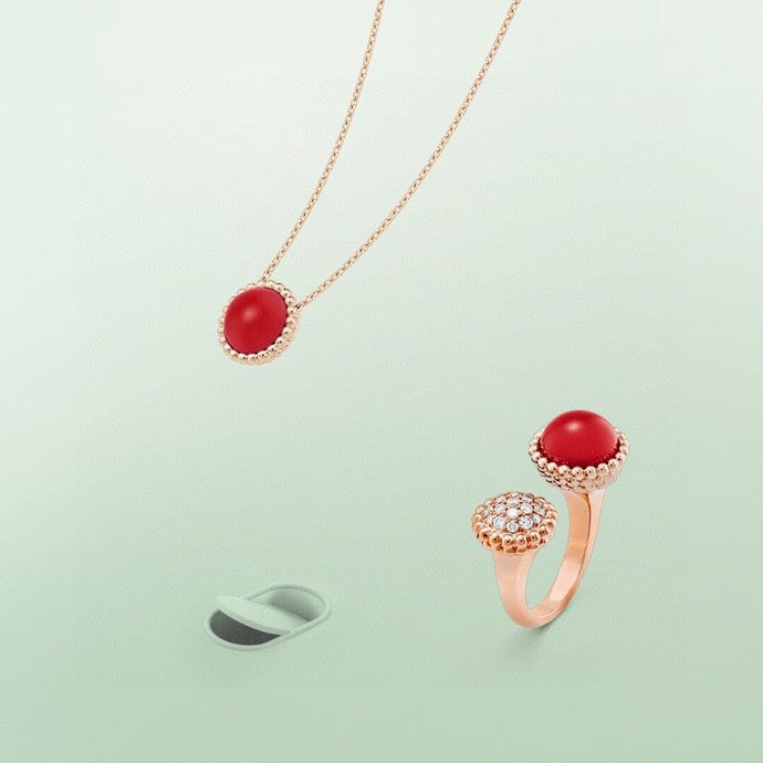 [LORA]PERLEE COULEURS DIAMOND ROSE GOLD BETWEEN THE FINGER RING