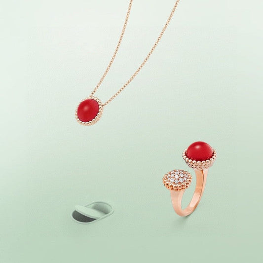[LORA]PERLEE COULEURS DIAMOND ROSE GOLD BETWEEN THE FINGER RING