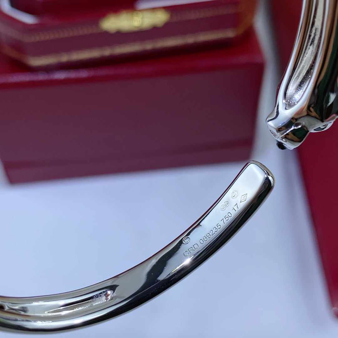 [LORA]PANTHERE SILVER OPEN BRACELET
