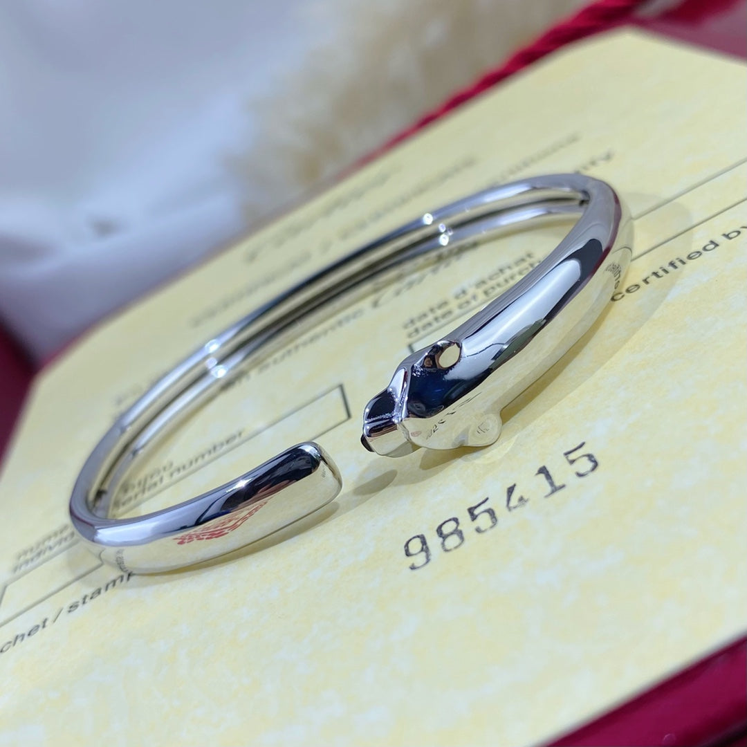 [LORA]PANTHERE SILVER OPEN BRACELET