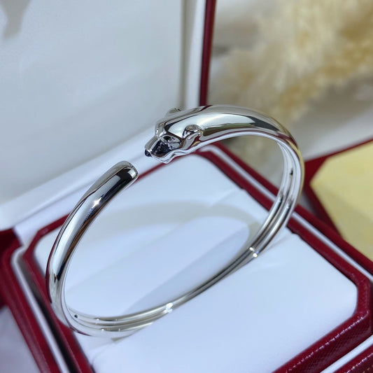 [LORA]PANTHERE SILVER OPEN BRACELET