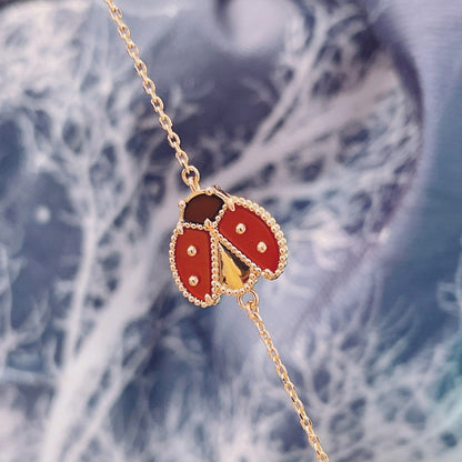 [Lora]LUCKY SPRING 1 MOTIF PINK GOLD BRACELET