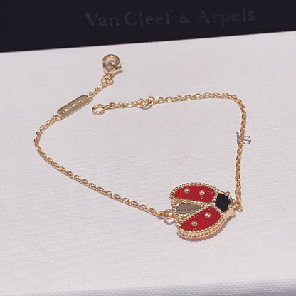 [LORA]LUCKY SPRING 1 MOTIF PINK GOLD BRACELET