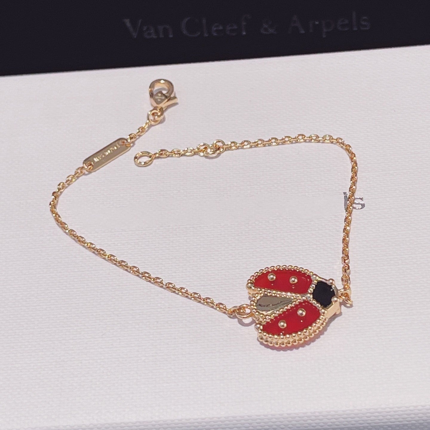 [Lora]LUCKY SPRING 1 MOTIF PINK GOLD BRACELET